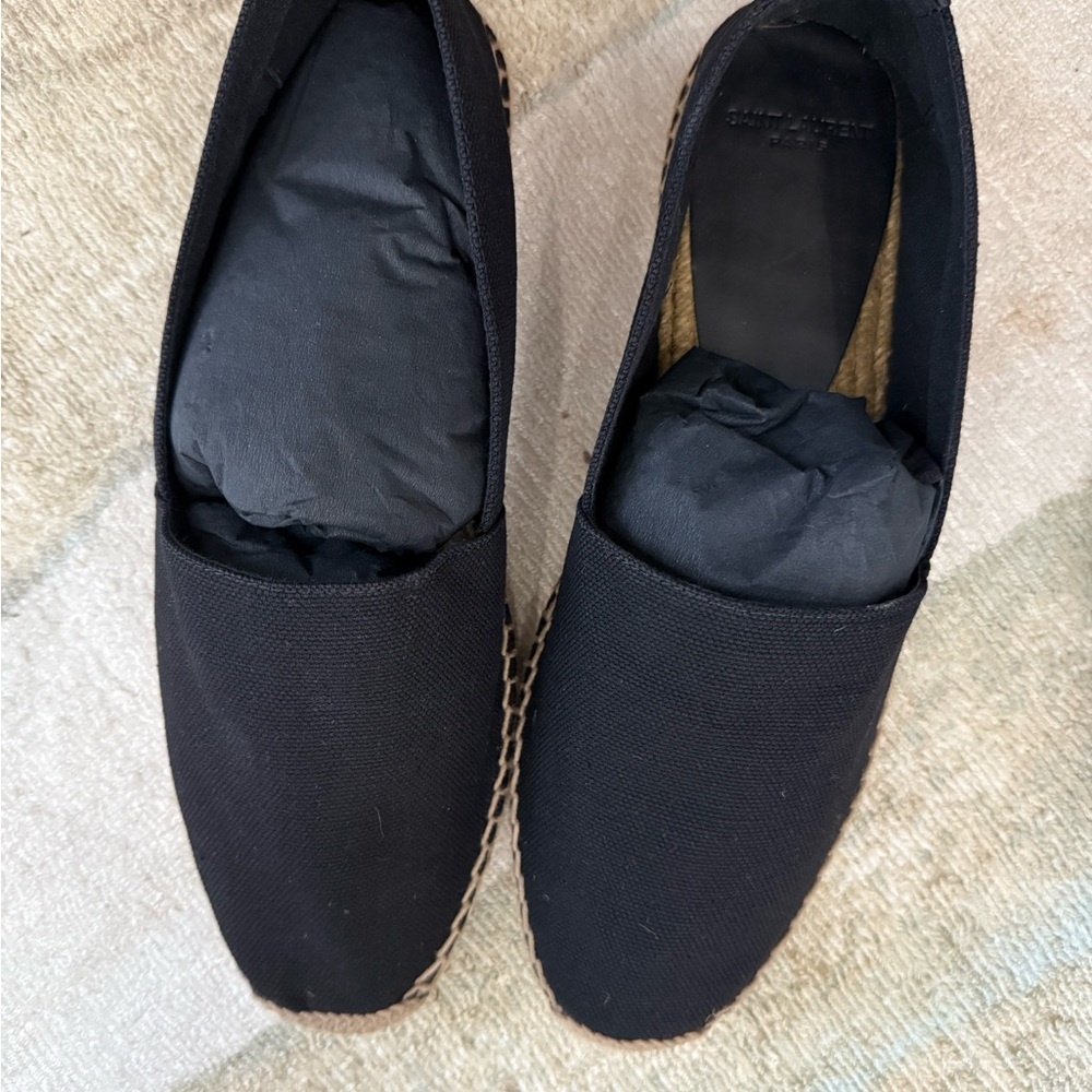 Saint Laurent Black Espadrilles - Picture 2 of 9